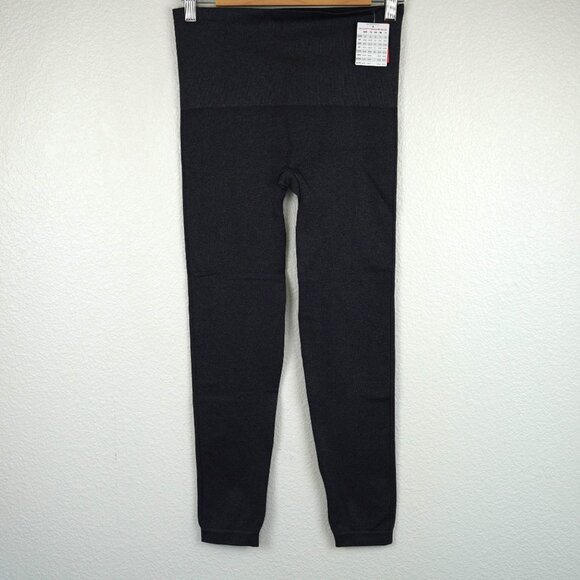 Spanx‎ Look At Me Now Leggings XL TG Charcoal High Rise Shaping Seamless - Picture 1 of 8